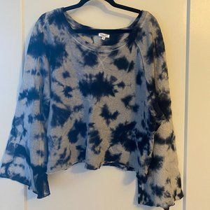Splendid Tie Dye Night Haze Bell Sleeve Sweatshirt